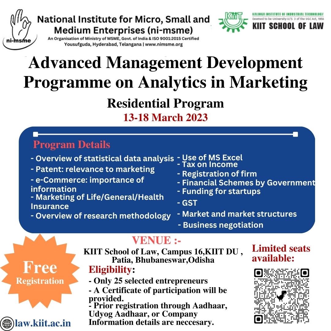 Advanced Management Development Programme on Analytics in Marketing