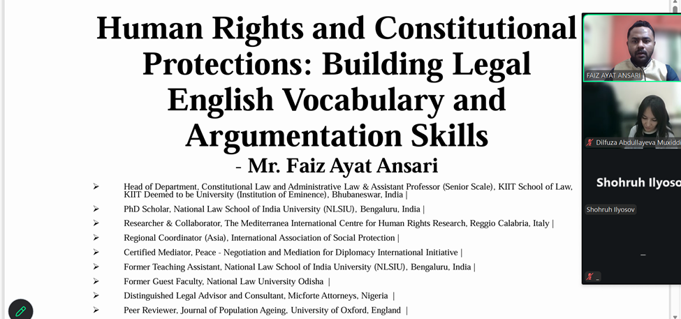 2 Mr. Faiz Ayat Ansari Delivers Guest Lecture