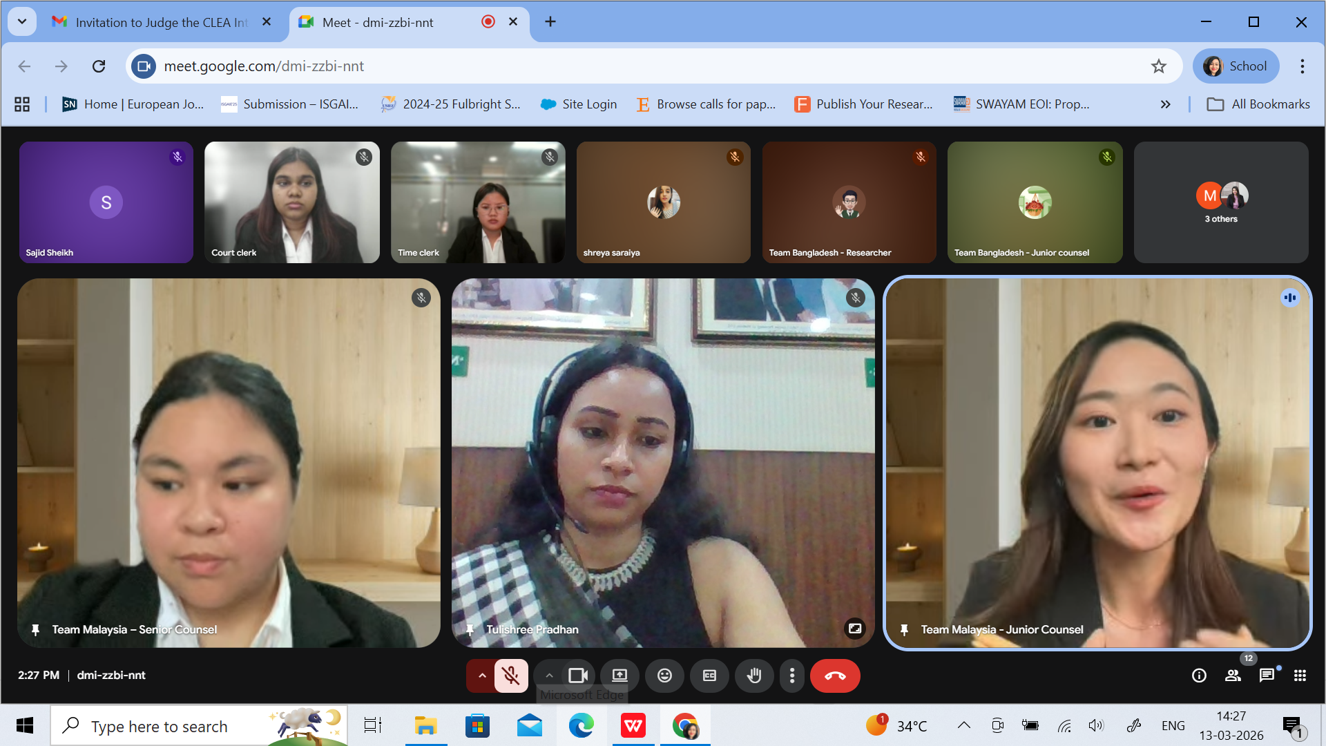 Tulishree Pradhan Judges Amity’s CLEA International