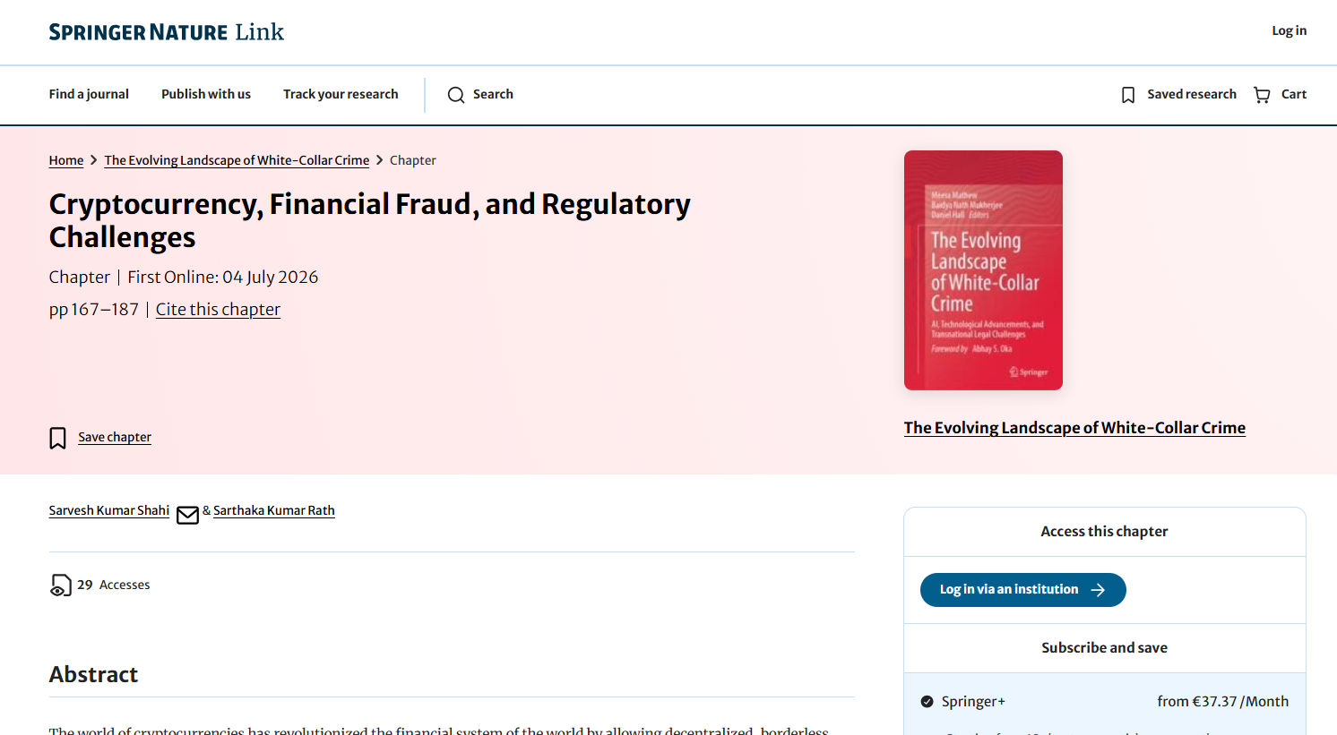The Evolving Landscape of White-Collar Crime